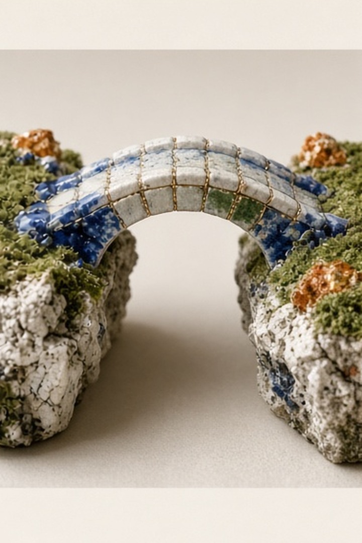 A small ceramic bridge creating one manageable next step