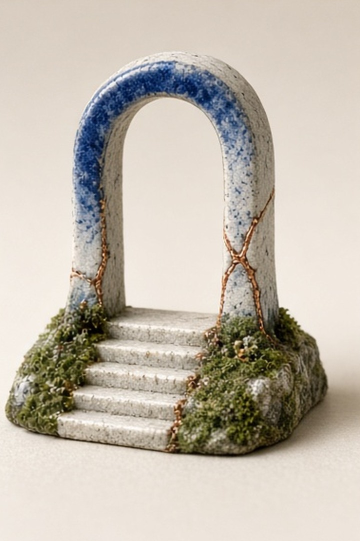 An open ceramic doorway with no sensors or permission gates